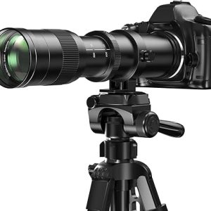 Lightdow Telephoto Lens 420-800mm F/8.3 for Canon EF Manual Telephoto Zoom Lens for Canon EOS Rebel T8i T7 T7i T6 T6s T6i T5 T5i T4i T3i T3 T2i T1i 250D 750D 760D 1200D 1300D 2000D DSLR Cameras